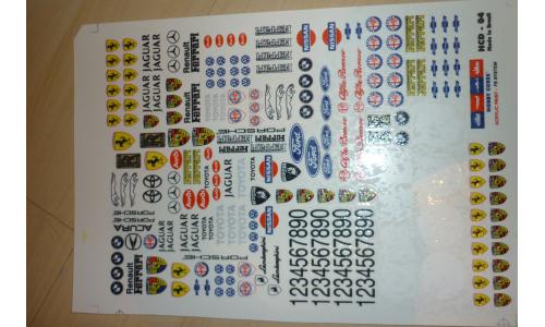 Autorama Decalque 1/32 Diversos HCD 04